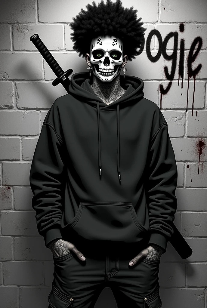 there is a man with a skull mask sitting on a skateboard, skull, skateboard style, skateboard, portrait shot, wearing skateboard helmet with the rap band name written WHOO