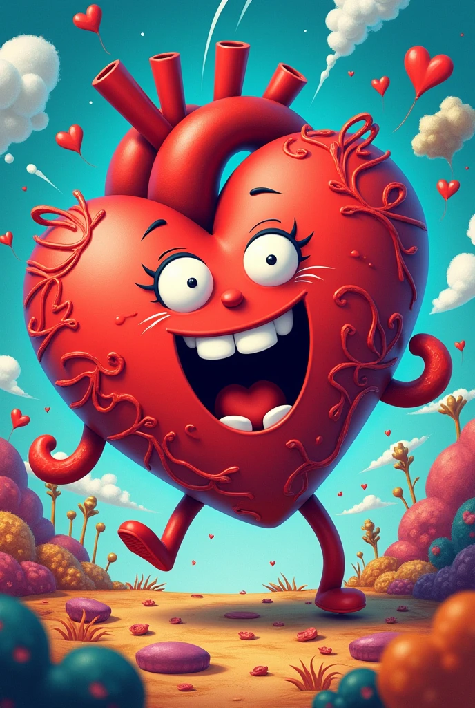DonMCu73T00nXL 2D illustration heart, blotchy bloody fire <lora:DonMCu73T00nXL:0.8> DonMCu73T00nXL