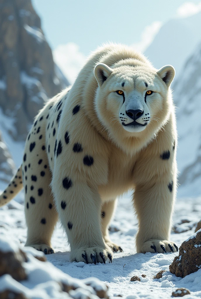Chicken Animal, reminiscent of a horse and a snow leopard.