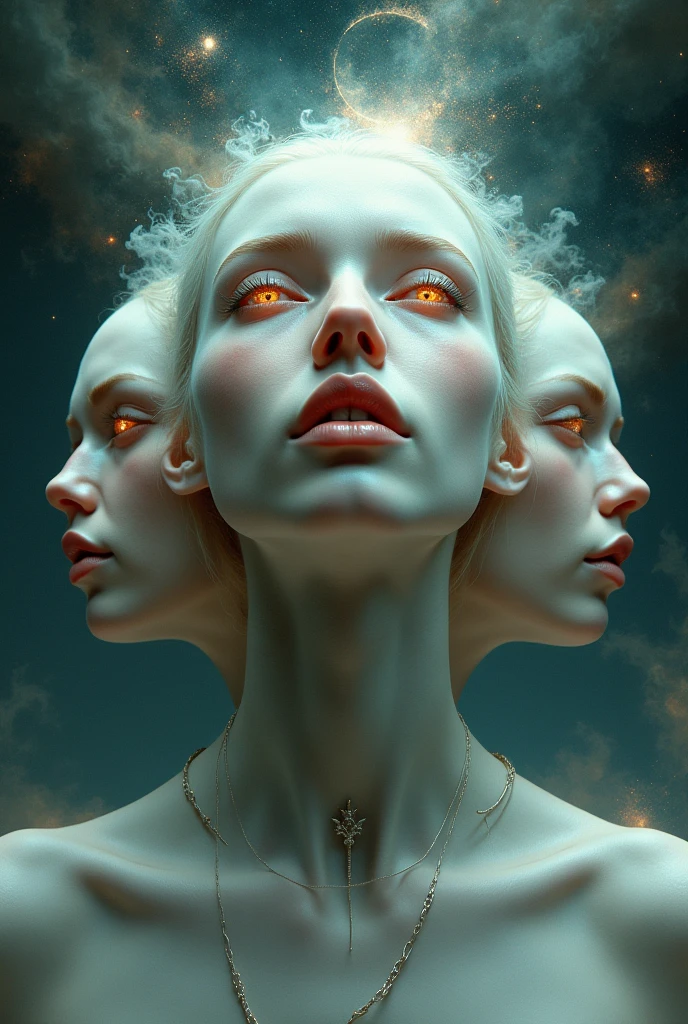 Artistic representation of Inner Tranquility: A stylized human figure, with an aura of light around, in a meditation pose, abstract background with soft fluid colors. Soft lighting and ethereal colors for a calming effect.