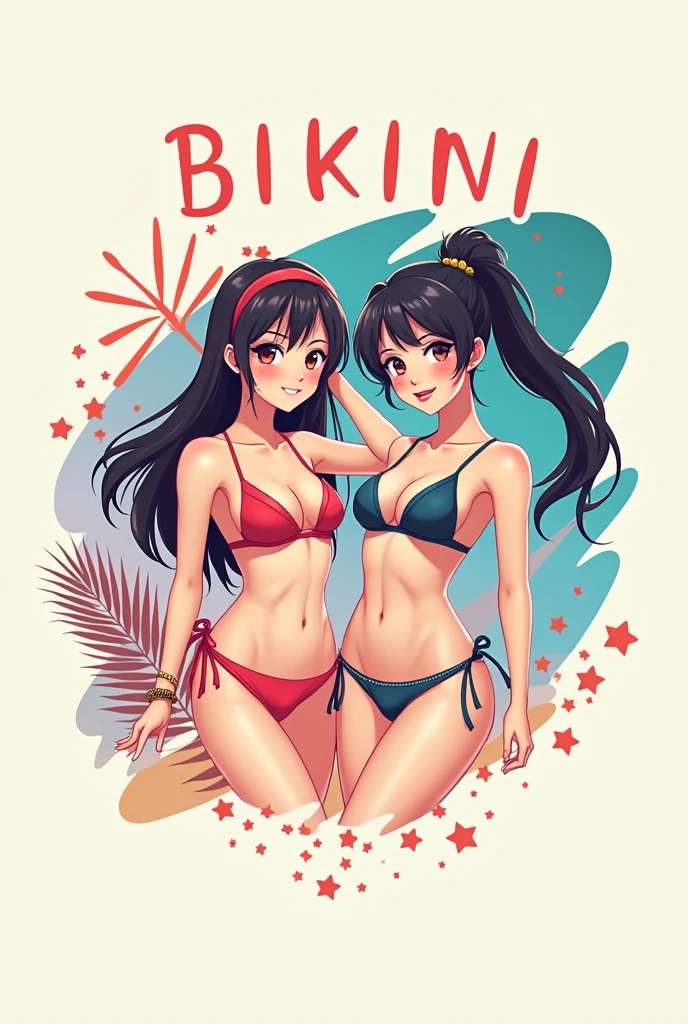 (masterpiece:1.2, best quality), (magazine cover), (30yo mother and 10_year_old daughter), ((naked breast)), small breast, topless, (sports panties), baseball caps, hugging, smile, bright, watercolor