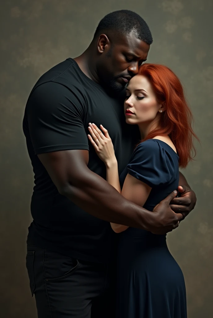 A man lifting a woman on his left shoulder… his other hand is free… woman is lying on his shoulder with her stomach on his shoulder and her face towards the ground