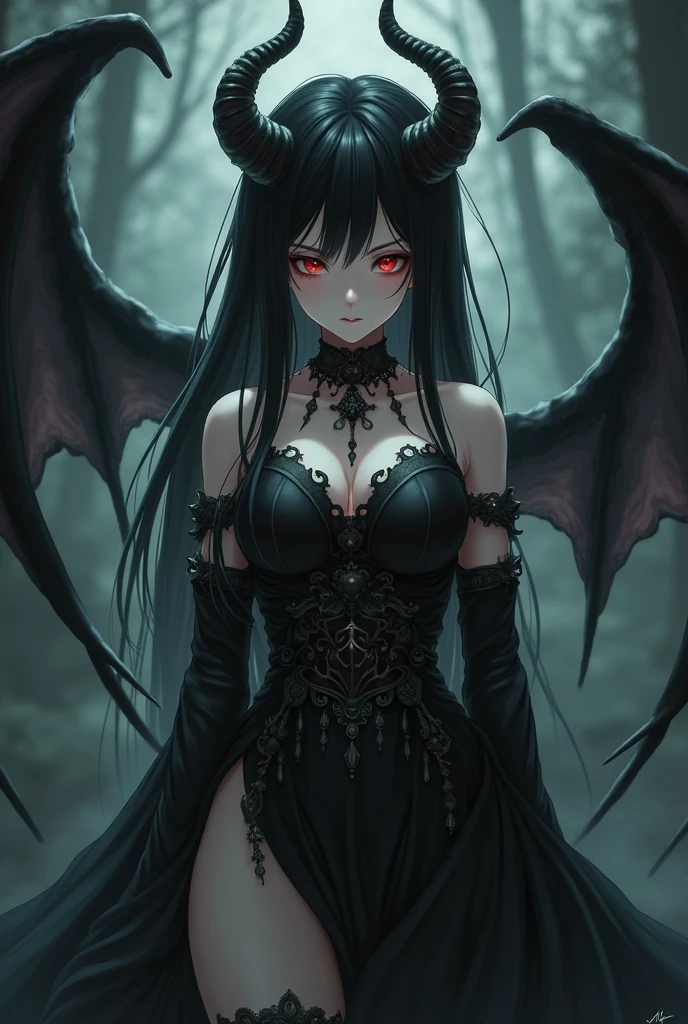 absurdres, ((stunning female Vampire))), goth Renaissance, (long black hair:1.erfect and detailed angular sharp oval shaped face, ((redeyes)), jewelry, red and black tetradic colors, (bangs), (bats) full lips, gothic castle background, (solo), perfect anatomy, approaching perfection, ethereal, intricate details, ultra-high definition, 12k resolution, goth aesthetic, smooth, sharp focus, dreamy, glowing, backlit, glamour, glimmer, fantastical, shadows, smooth, Gothic crown, illustration