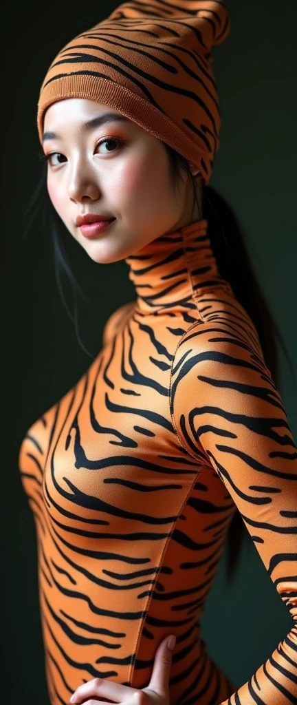 She's a tiger beastman, so she doesn't wear any clothes.、She doesn't wear underwear because she's a tiger beastman、She has yellow and very beautiful skin、Cute eyes、Beautiful pubic area without hair、sexypose、tchibi、Mega Mini、tiny chest、fullnude、small areola、