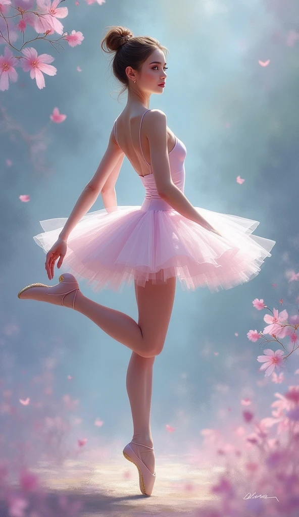 ((((ultra illustrated style:1.0)))),best quality,best animated,masterpiece,ray tracing, global illumination,tutu, 1girl, solo, looking at viewer, standing, full body, outdoors,  <lora:ballet:0.9>