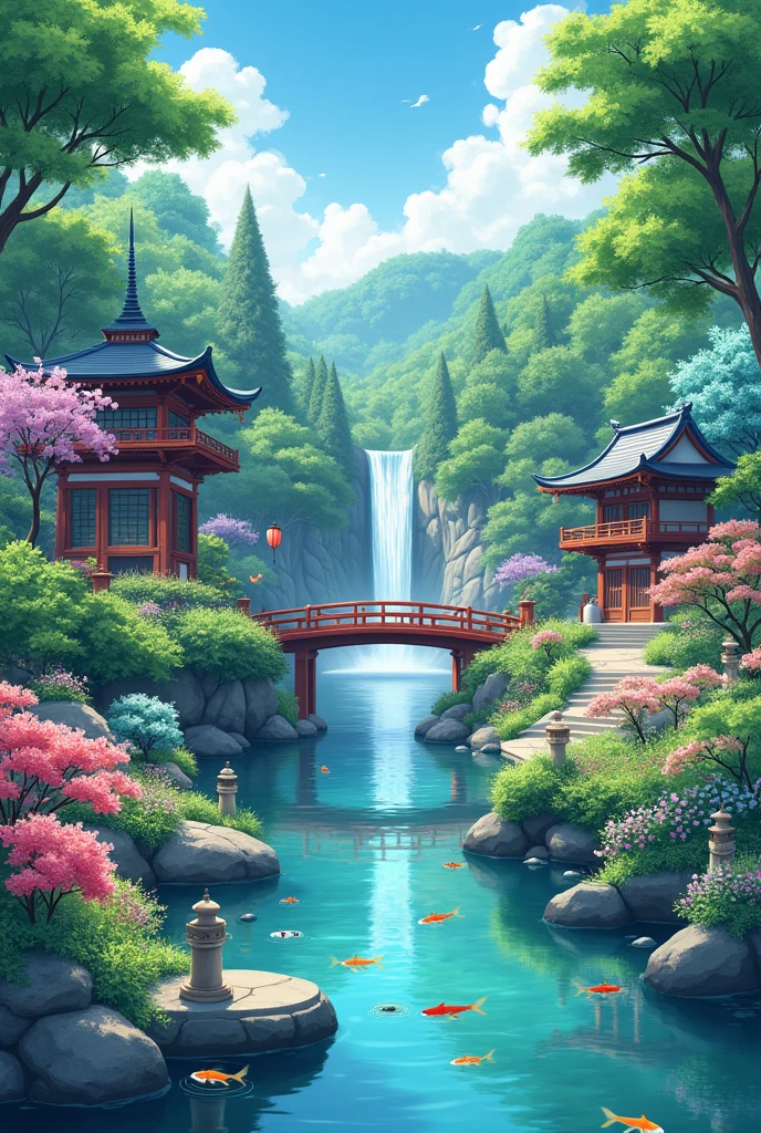 ((diffuse colors)) Ancient Chinese architecture, cool colors, dark night, moon, garden, bamboo, lake, stone bridge, rockery, arch, corner, tree, running water, landscape, outdoor, waterfall, grass, rock, intense rainfall, thunderstorm, vines all around, giant and wet trees, with glowing leaves in the trees, glowing fireflies and glowing particle effects, masterpiece, best quality, high quality, extremely detailed CG unity 8k wallpaper, oil paiting, award winning photography, Bokeh, Depth of Field, HDR, bloom, ,Photorealistic,extremely detailed, trending on artstation, trending on CGsociety, Intricate, High Detail, dramatic, art by midjourney, volumetric lighting
