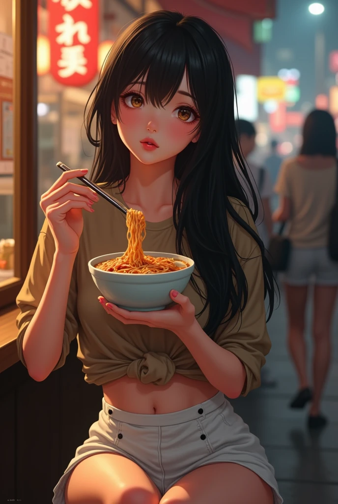 shirtlift (((masterpiece))), (((best quality))), (((holding soggy fries))), ((pov male)), ((pov hands)), open mouth, feeding, crying with eyes open, fear, tears, sweat, wet, rain, night, dripping, shadow, window, out of frame, 1boy, 1girl, kneeling, camisole, brown hair, braids, ribbon, sweat, shy, blush, slim figure, restaurant, indoors, from side, <lora:girlhatesoggyfries:0.9>