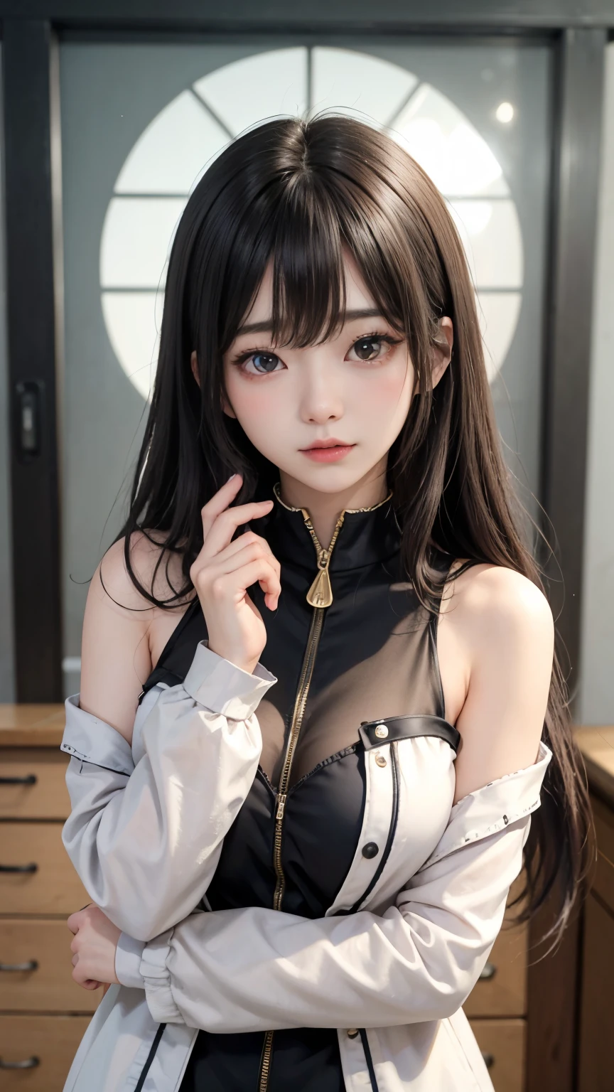 (((NSFW0.7))),View from behind、(Realistic painting style:0.9), Tabletop, , Red pupils, One Girl, alone, chest, Long Hair, dress, Grey Hair, Chest cleavage, View your audience, smile, Mouth closed, bangs, Grey Eyes, jewelry, Big Breasts, Earrings, Tight dress, gloves, Expose your shoulders, Sleeveless, One Sleeve, Hair between the eyes, Large chest, Twin Drill, White sleeves, hair ornaments, Mr.々Movement pose、View from behind,Sexy Style
