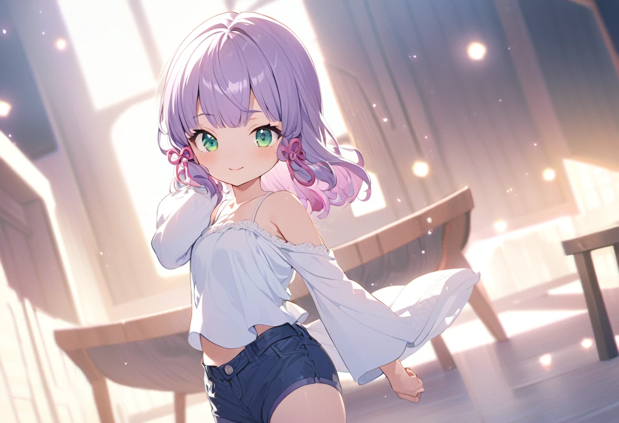 ((Pastel_colors Tank top, skirt)), skindentation, skinny, solo, 1 woman, Masterpiece, highest quality, highest quality, 16K, incredibly absurd, highly detailed, 2.5D, ai-generated, delicate and dynamic, very delicate facial expressions, delicate eye depiction, erotic, only sexy woman, ((A cute and kind face)), healthy figure, 25-year-old woman, 160cm tall, medium firm swaying bust, blush, Sweat,Embarrassed,sexy, ((thin thighs)), (Erect nipples:0.7), ((shiny and lustrous)), facing straight at viewer, ((Oily_skin)), sweaty skin, dutch angle, ((sexy pose)), Dynamic poses,