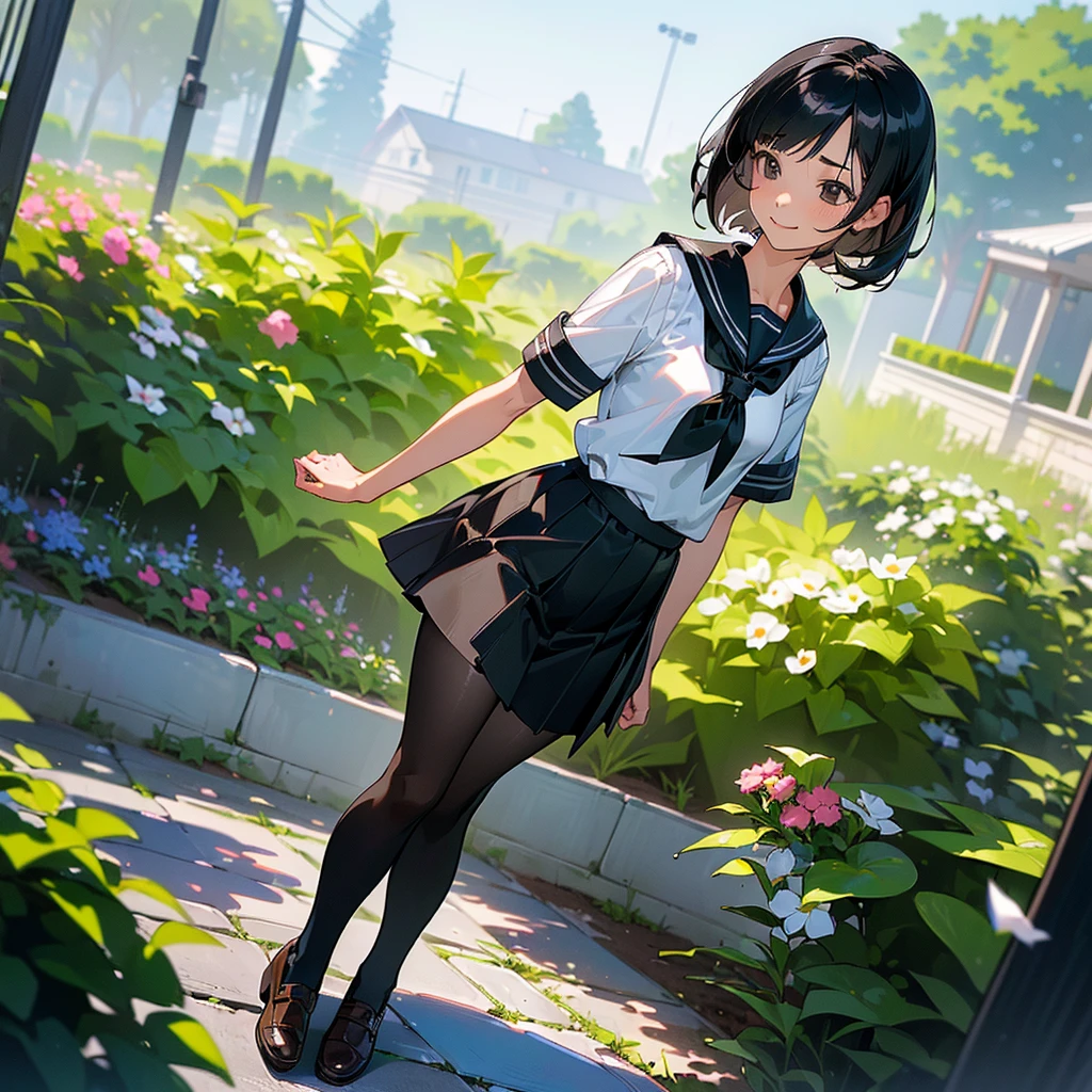 (best quality,masterpiece:1.2),1girl, <lora:skirt_wind:0.7>,skirt wind,black hair,short hair,dress