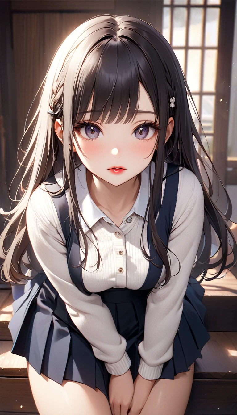 Lewdな女学生、((幼いGirlの自慰))、field、garden、grass((NSfW Vibrator Inserted and Vibrated))、Ahegao、pleasure、Climax、Agony、Lewd、Ecstatic expression、童顔で幼いGirl、((Love juices are dripping down her thighs、No pussy juice々leak))バイブの刺激にAgonyしClimax、Drunken eyes、((A young with a baby face、Lower grades of elementary ))Long twin tails、Blue ribbon、Brown Hair、Soft Hair、Elementary school girl