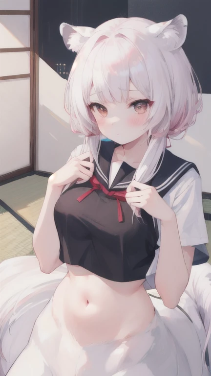 Highest quality, Anime Moe Art Style,Best Anime 8K Konachan Wallpaper,pixiv contest winners,Perfect Anatomy, (obscene,lure,Get naked,Beautiful, long legs ),break, 1 Girl, (alone,,,13 years old:1.3),high female underwear, short hair, amount, (Hair above one eye:1.7),All limbs, Full Finger,Big breasts, Between the legs, Small eyes,accurate black eyes, Hair Clip, (Sailor suit:1.5),(female underwear:1.5) skirt,bed room. break,Very detailed,High resolution,ultra high density skin, Professional Lighting,8K eye detail, (Cute illustrations:1.2),hair,Expressionless,(Hair on one eye:1.5),Sailor suitlure,Spread your legs and wait.Big breasts,female underwear,i