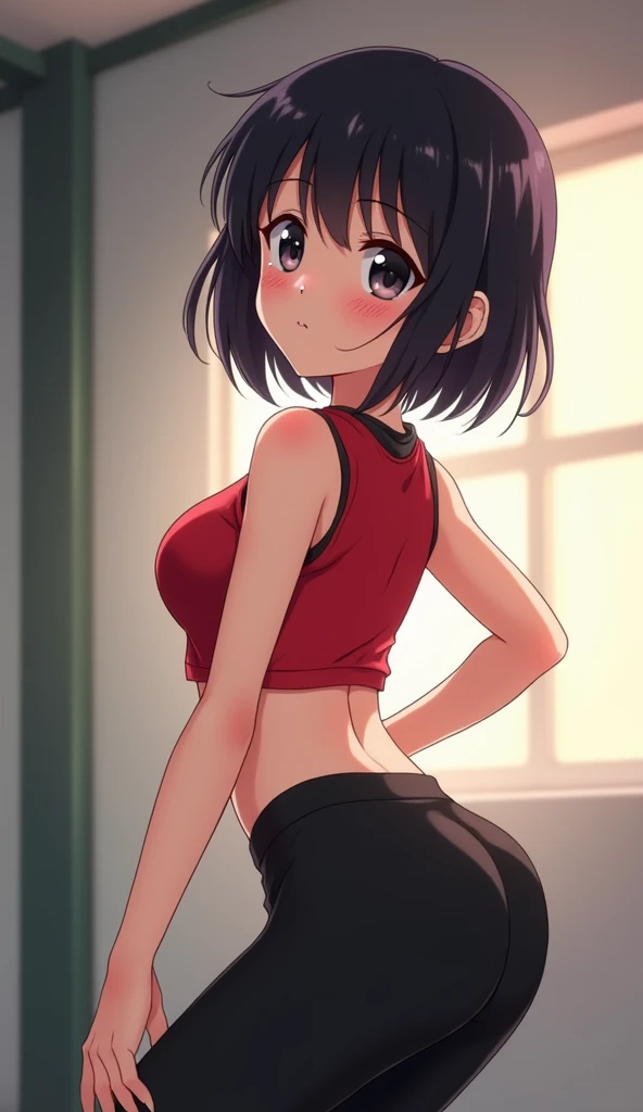 Mujer Neko muy musculosa, tomboy, desnuda