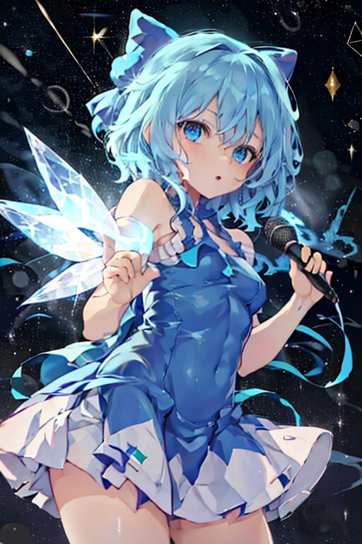 I am the strongest Cirno　Cirno and friends are singing karaoke　Meteor Shower　Karaoke Box　Stars Shining　Shooting Star　　Karaoke Boxにいます　illumination　ペルセウス座Meteor Shower　　My breasts are small　Clothes are default