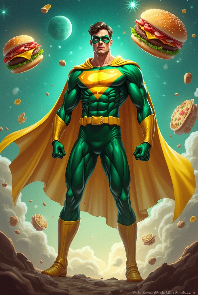 The Super Hero Captain Calango. Protector of burgers and fries.