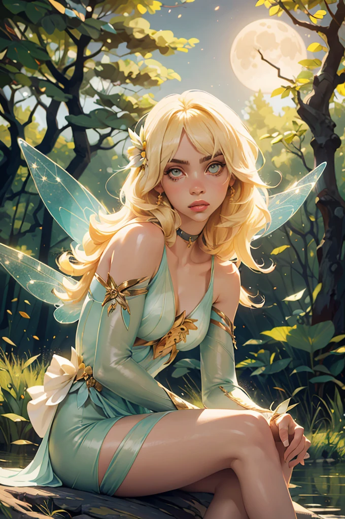 Cornelia, long blond hair, blue eyes, solo, smiling, standing, upper body,
 Hale, striped pantyhose, long purple skirt, fairy wings, purple boots, collarbone, long sleeves, teal crop top, 
(insanely detailed, beautiful detailed face, masterpiece, best quality) cinematic lighting,
Plant Control, large plants, green aura, 
 <lora:CorneliaHale-10v3:0.8>