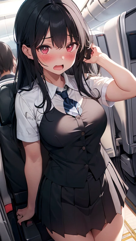 NSFW、masterpiece, 最high quality, high quality, High resolution, One girl, alone, Blue Hair, Long Hair, blue eyes, White shirt ,Black office skirt, Knee socks, whole body、Depth of written boundary, In a crowded train,(((Surrounded by men))),(((Molester)))、(((Body odor、Bad smell)))、(((Sweat)))、((((Sweat染み、Yellowing、odor))))、(((Soaking wet)))、(((((Love juice)))))、((((Detailed pussy))))、(((((Pooping)))))、((Leg spread))、(((Covered in bodily fluids)))、(((Squirting)))、(((cry)))、(((blush)))、(((Poop dripping down my legs))),(((Pee)))、(((Peeing)))、(((sexy)))