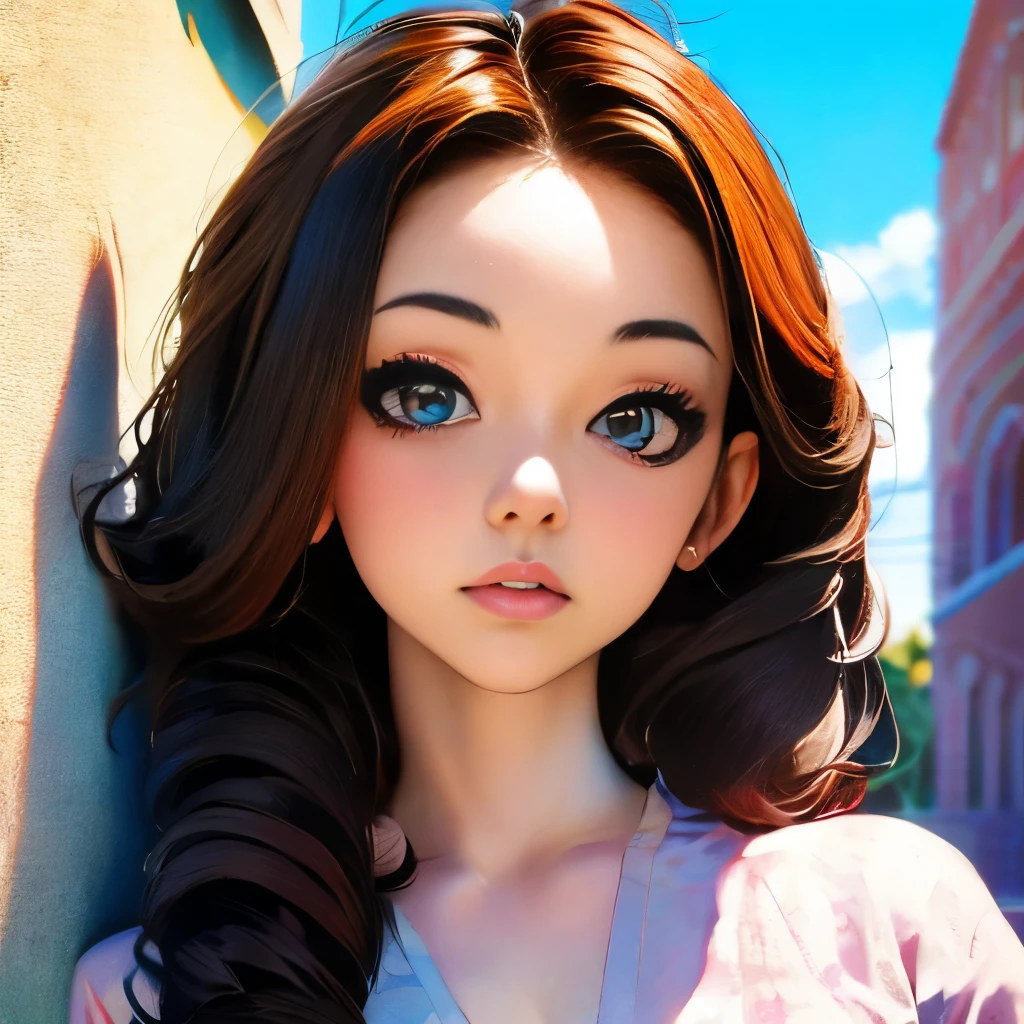 best quality, ultra high res, (photorealistic:1.4), 20 years old girl, (ulzzang-6500:0.8), (forehead), upper body,