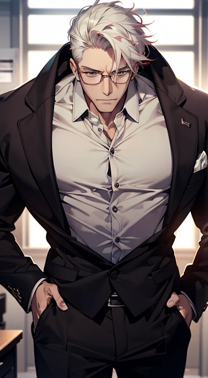tmasterpiece, Best quality at best, High- sharpness, dja, black necktie, ,obi strip, short detailed hair, cow boy shot, dentes pontiagudos,Toned muscles,The body is in the right shape,Saliva drawing,shy,Be red in the face,Lick,Kneeling