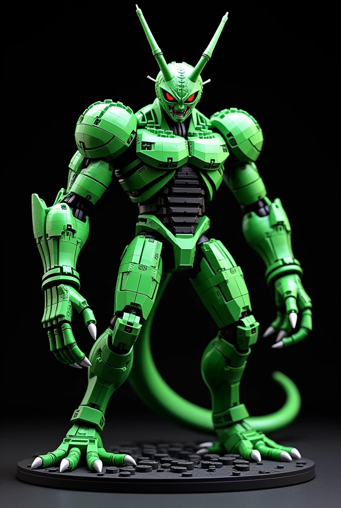 Aura Machine, Aura Battler Dunbine, humanoid cyborg dragon, bioroid, plant-like muscular internal frame, full-face helmet with oriental dragon motif, large compound eye shield,
