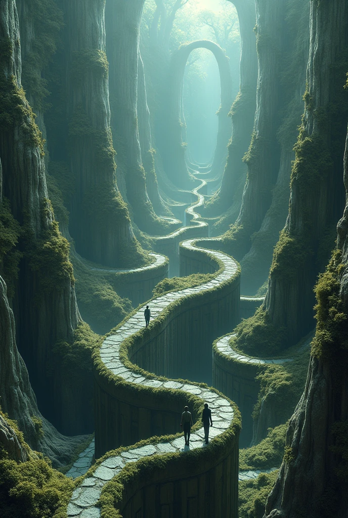 Curved maze