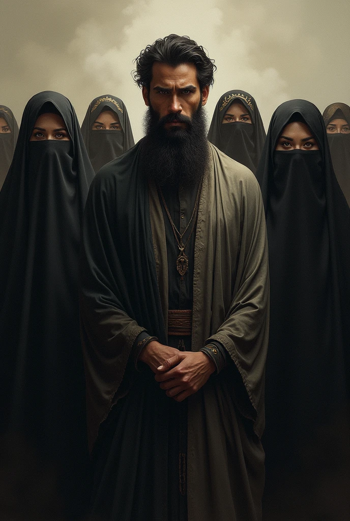 A man his around 4 islamic girl
