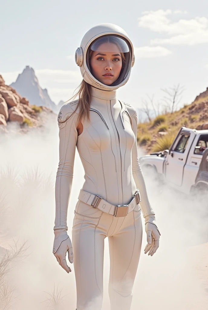 A cream-colored diver set with an original design