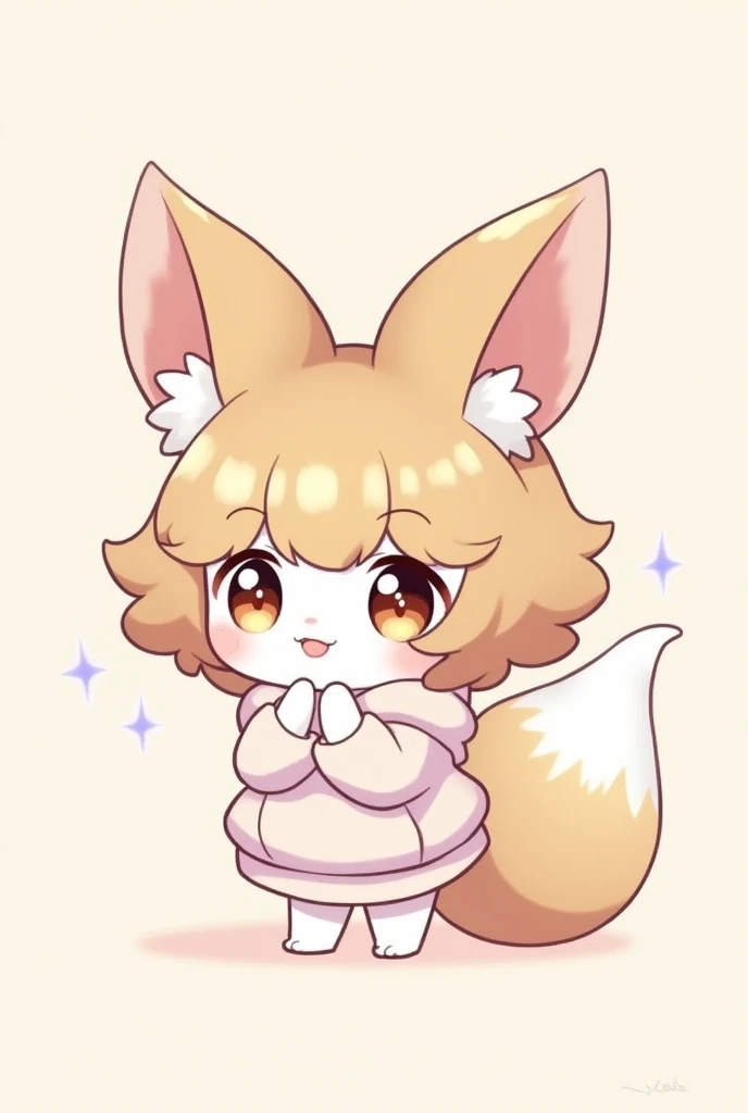 Create a furry anime girl without clothes