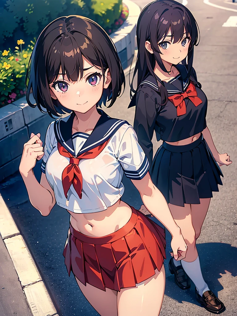 1ung_teirls、loli、bwn_hair、short_ponytail, long_bangs、blue_midriff_baring_sailor_uniform、mini_skirt、short_sleeve、thighthighs、big_tits, sleepy, Sorrisos、open_mouth、dynamic_pose, childlike_posing ,harbor,dock_background、spread_legs、happiness、NSFW、short_gloves, (wet:1.4),transparent,covered_nipples, covered_crotch, under_tits, sweat, bare_thighs, large_ass, covered_anal, back_view,torn_clothes
