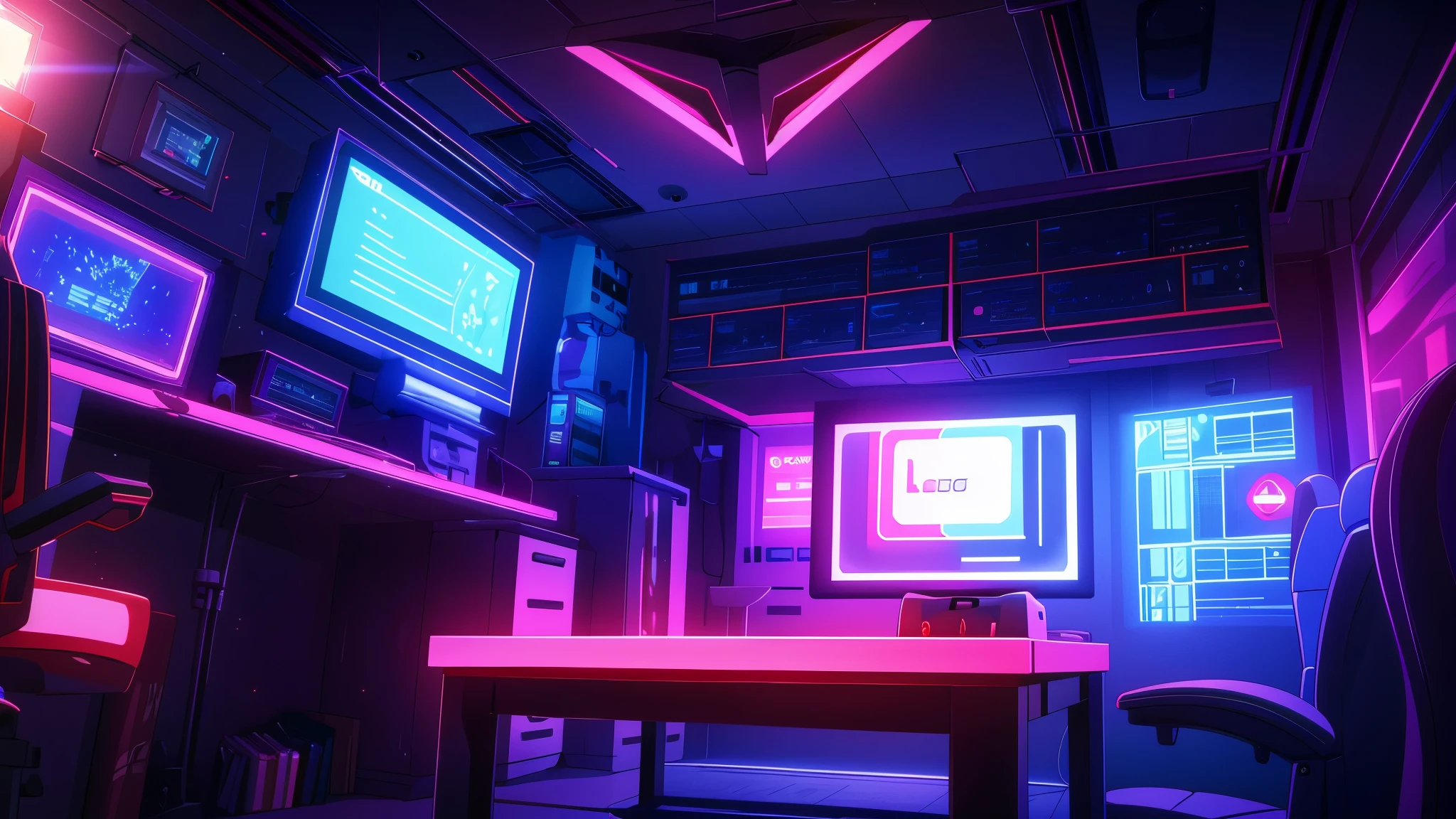 ray tracing room gaming rgb les neon