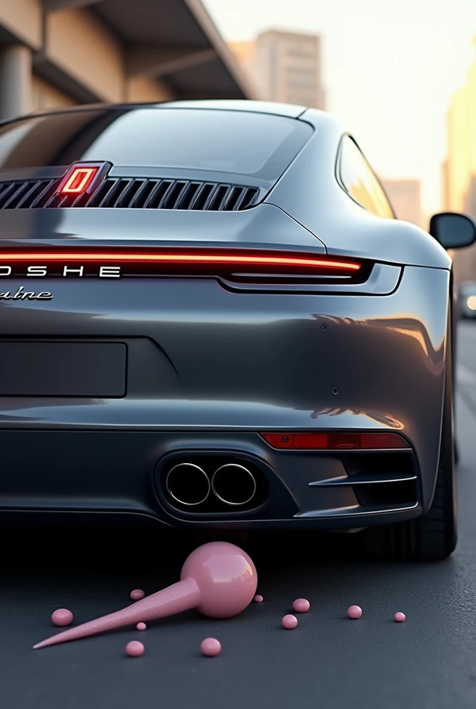 photo of a  peaceful (5chw4nz dildo) as a bollard , nsfw, alluring, beautiful, sexy, in the background hypercar  <lora:L-5chw4nz dildo-merge-v1:1>