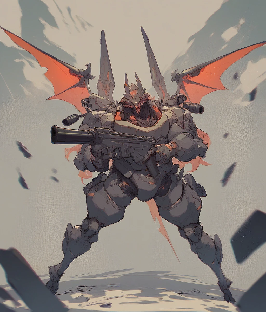 Machine with wings、Have a big gun、Has a lot of guns、Shooting a gun