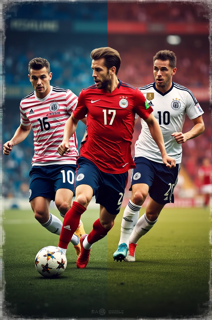 Une affiche réaliste du match de l'Angleterre contre la Serbie à l'euro 2024 se tenant aujourd'hui 