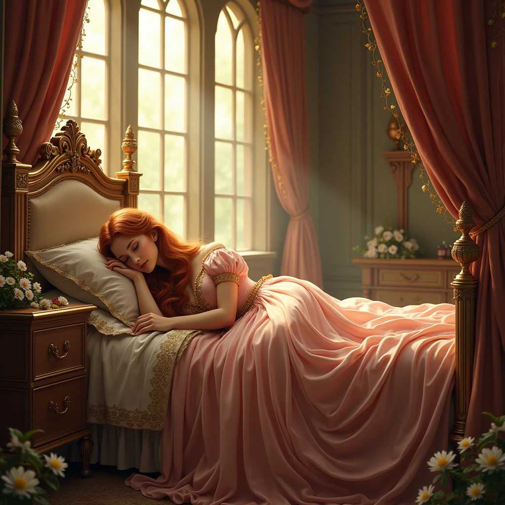 A realistic picture of Sleeping beauty