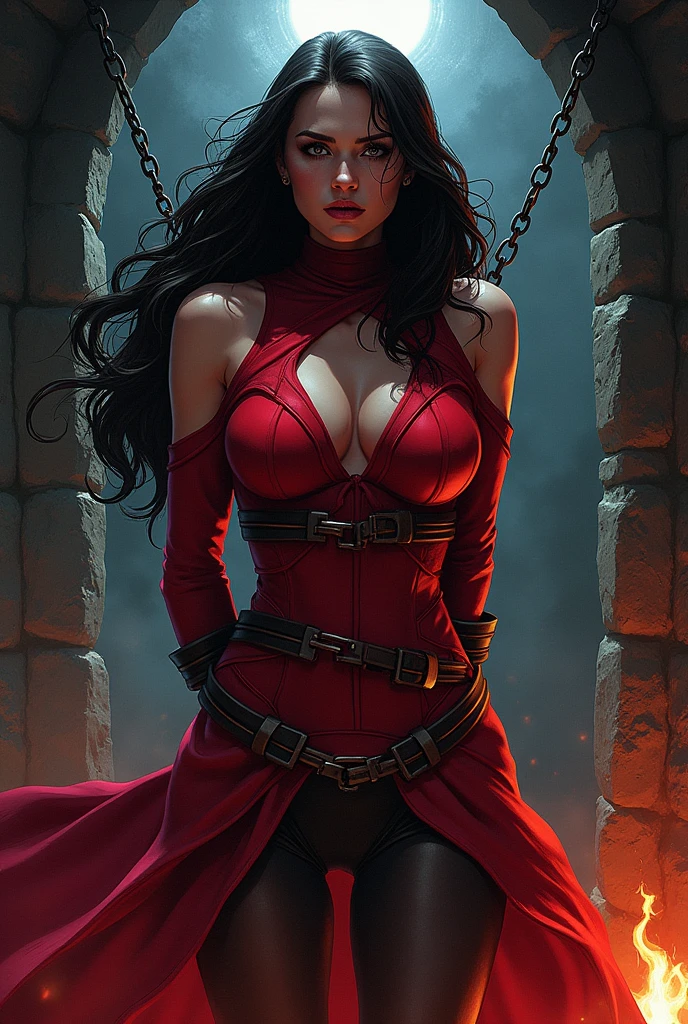 (masutepiece, Best Quality), 8K Wallpaper, Highly detailed, poster for, Little Red Riding Hood, Sexy, Erotic, wolf, Gothic, Horror, Russians, Horror Thriller Movie Poster, German Expressionism, shapes, lines, Abstract, propaganda, Gothic, 映画poster for, Vintage, In the style of Frank Frazetta, low  angle shot、Jessica Alba