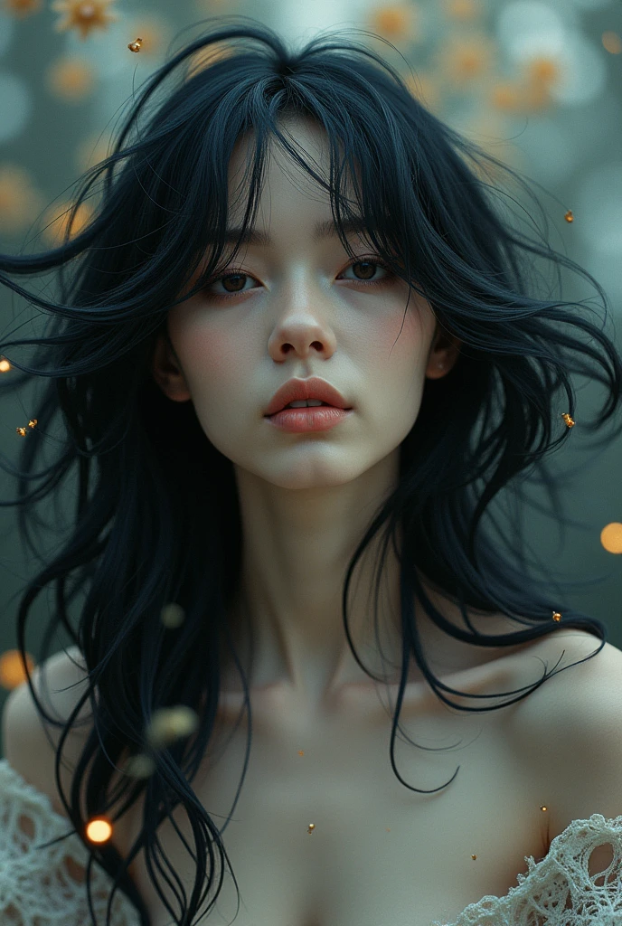 (RAW photo) , (detailed eyes:1.10) , (insane details), japanese , cute, 20 years old, long
windswept hair , red lips , ((((billowing silver satin cape tied at the neck:1.20)))+++,
((naked:1.20))++ , windy hillside, night , photo, realistic, best quality, hires, detailed face,
detailed background, Full body shot , depth of field,