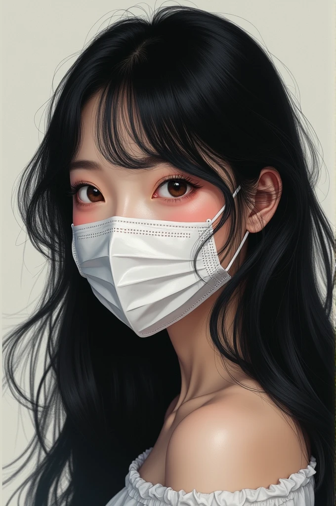 (masterpiece:1.3), (8K, realistic, RAW photo, highest quality: 1.4), (Young Adult Girls), beautiful face, young and beautiful big breasts、big cleavage、(thin face), beautiful gray hairstyle, realistic eyes, beautiful and detailed eyes, (realistic skin), beautiful skin, break、(ribbed fabric sweater dress、big breast size), confused, charm, charm的な、ultra high resolution, 超realistic, very detailed, beautiful feet、charmな太もも、((full shot :1.8)) , Office lady、((Hang your employee ID card around your neck with a strap.))、Back streets at night、busy street、Shadow、break、Looks embarrassed、(Sweat, vapor)、((mask、thin drooping eyes、cold gaze、don't look here))、girl who wants to have sex、(maskを捲る:1.5), break、Fluorescent pink glossy lips and lipstick、Fluorescent pink gloss slip、