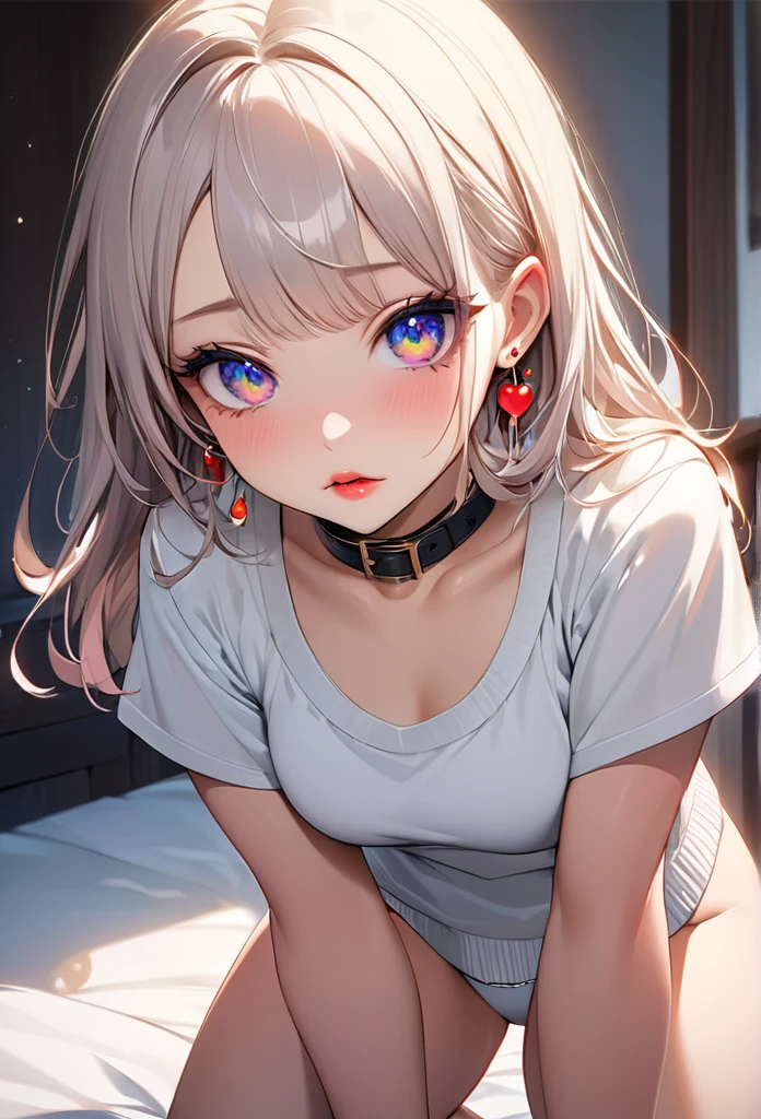 anime girl, realistic shadows, detailed skin, very small breasts, very detailed, 8k highly detailed face, perfect face shape, full perfect lips, perfect nose, correct beautiful eyes, watching viewer, masterpiece, best quality, single girl, no bra, no panty, solo, lying on the bed 