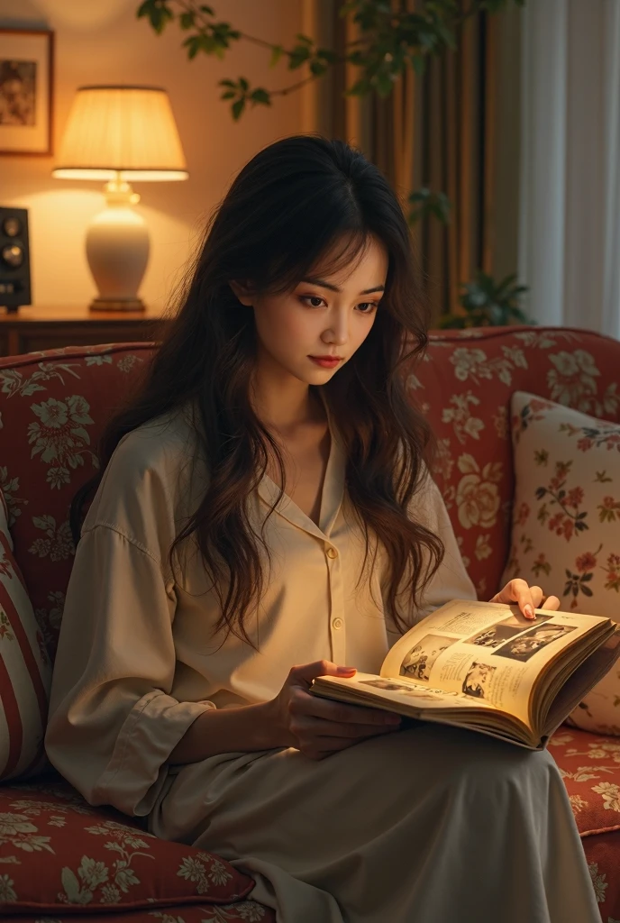 Girl posing for photo in white bra and tight denim，Arm around the book，full bodyesbian，With a cropped T-shirt、brassier，Slim body，Larger bust，Slim girl model，24 years old female model，