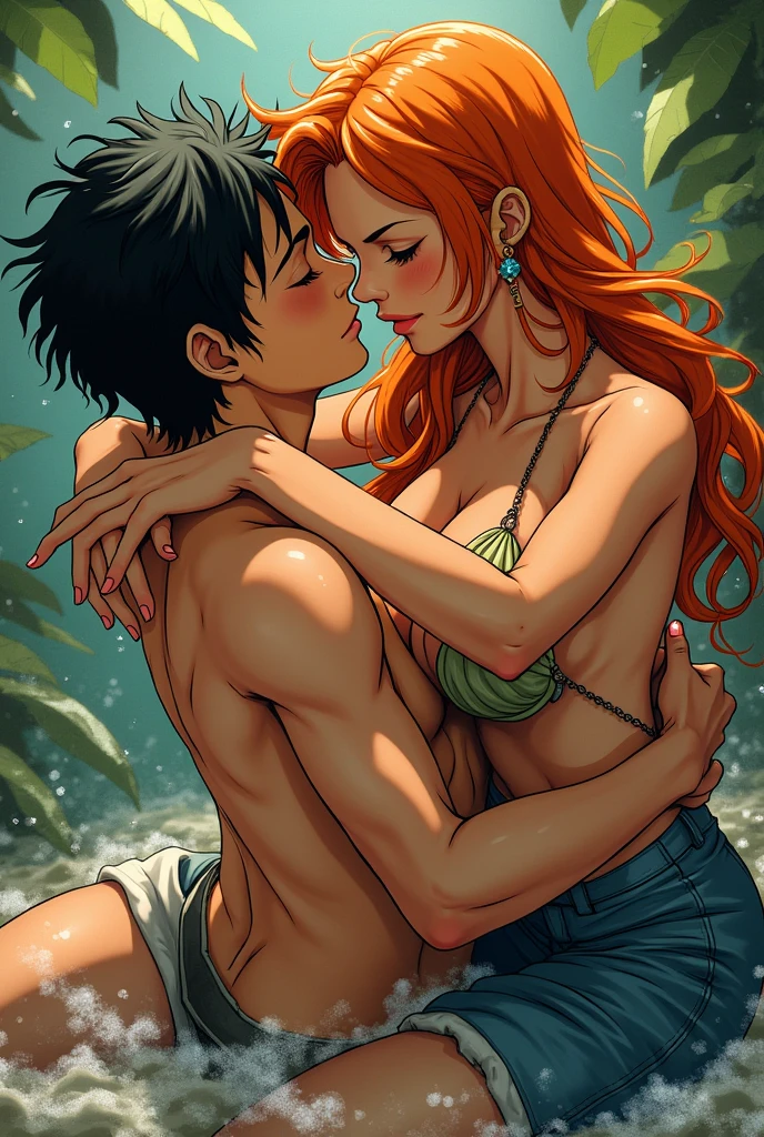 Nami sucking dick