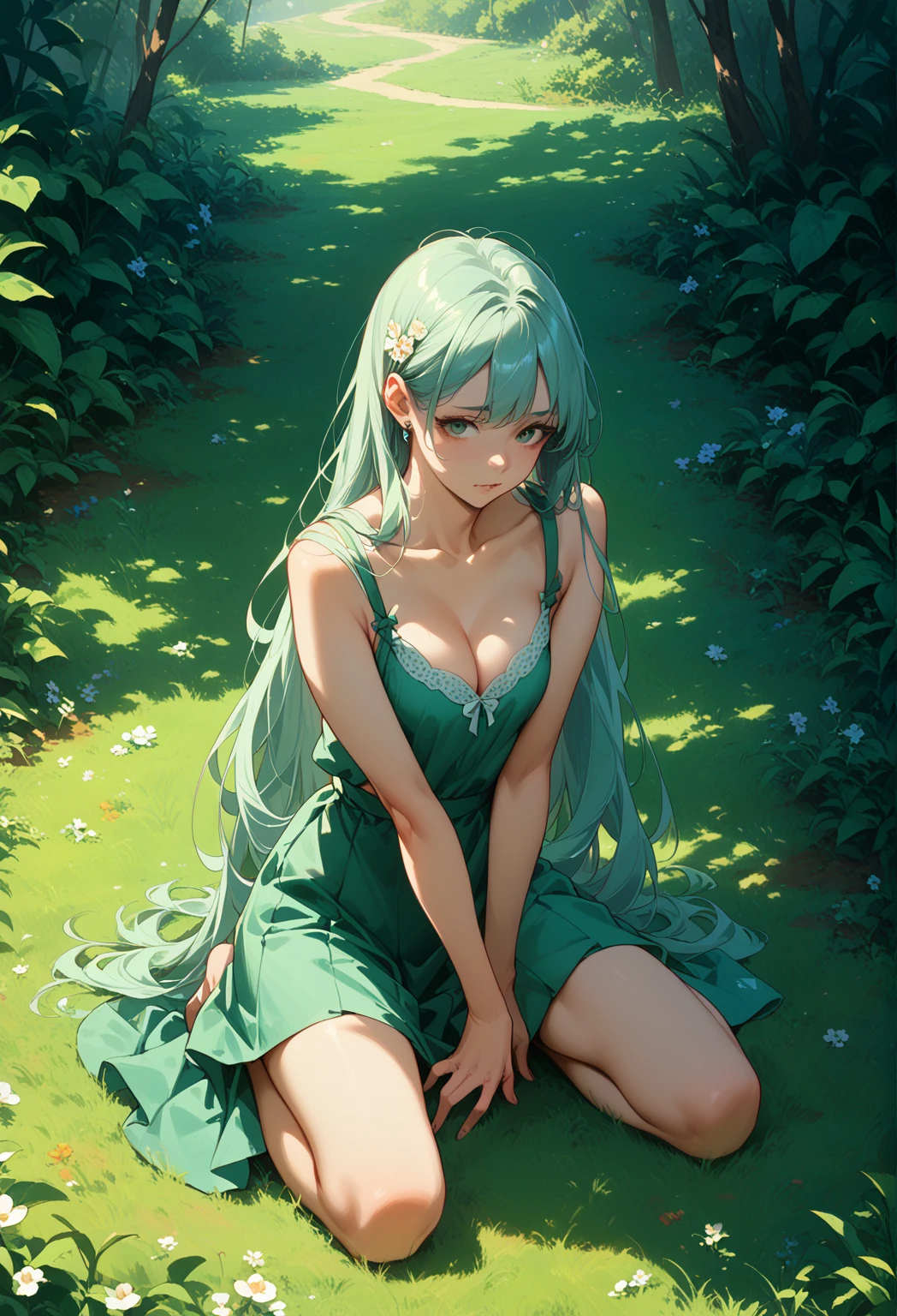 1 girl, Kale