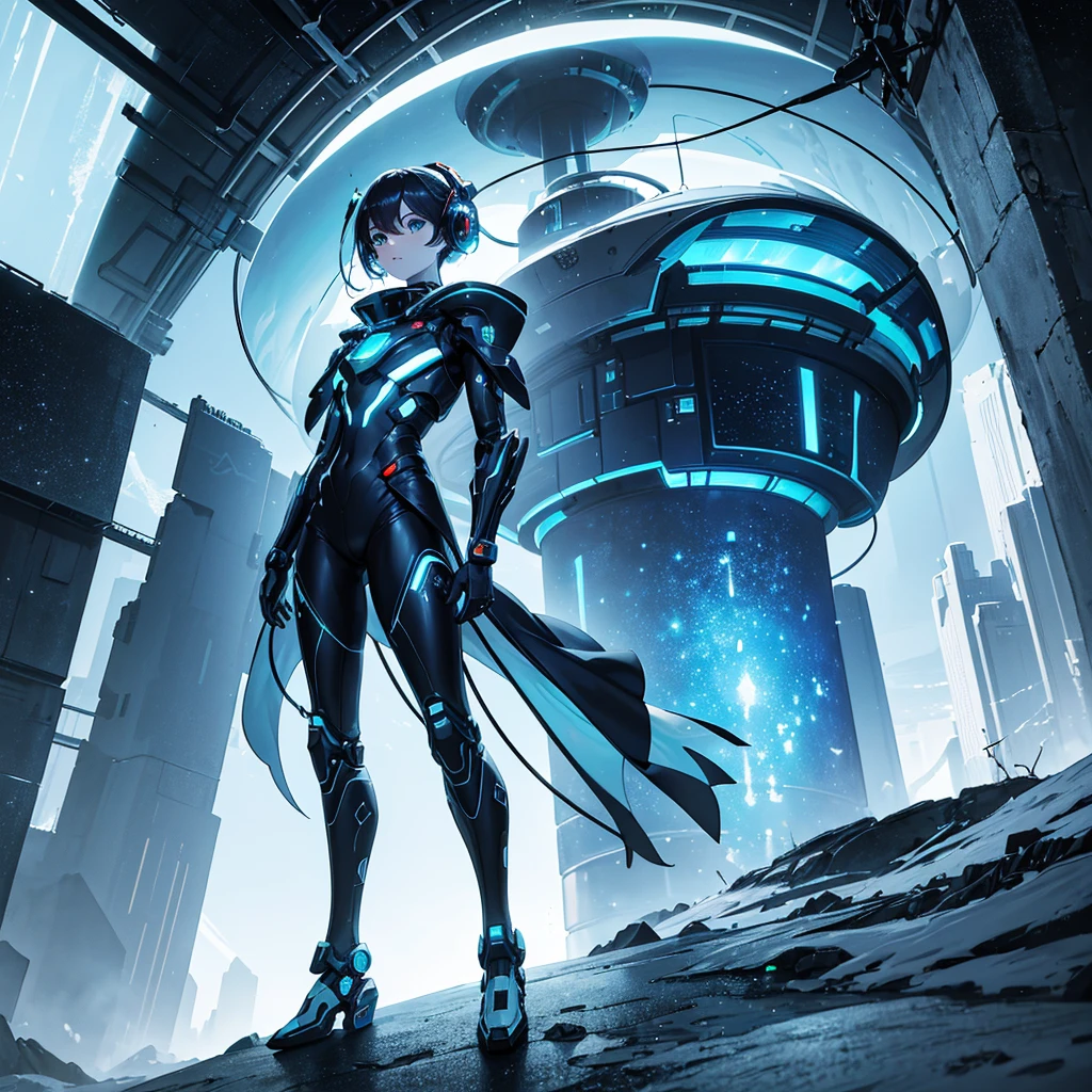 anime girl in blue