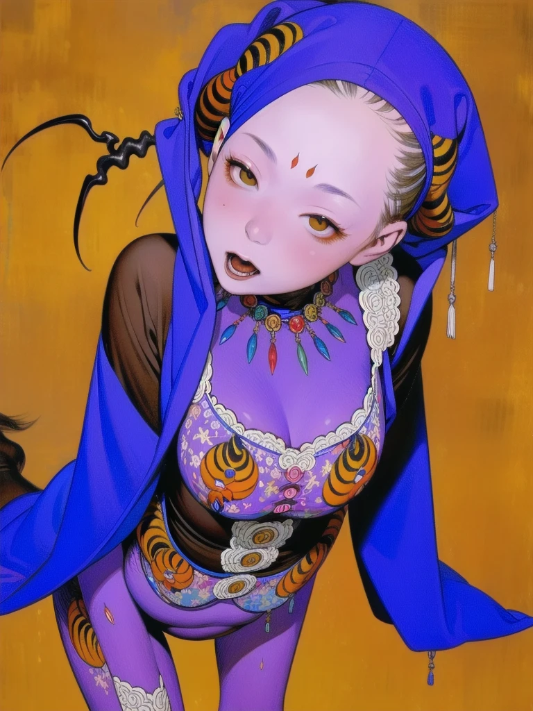 naked woman doing a dogeza