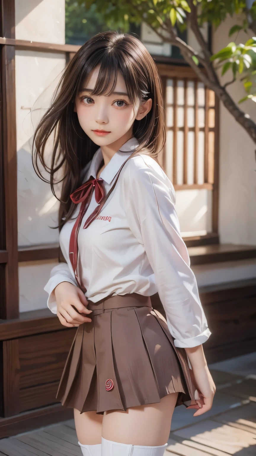 ((sfw: 1.4)), ((detailed face, professional photography)), ((sfw, (zettai ryouiki:1.4), 1 Girl)), Ultra High Resolution, (Realistic: 1.4), RAW Photo, Best Quality, (Photorealistic Stick), Focus, Soft Light, (()), ((Japanese)), (( (young face))), (surface), (depth of field), masterpiece, (realistic), woman, bangs, ((1 girl))