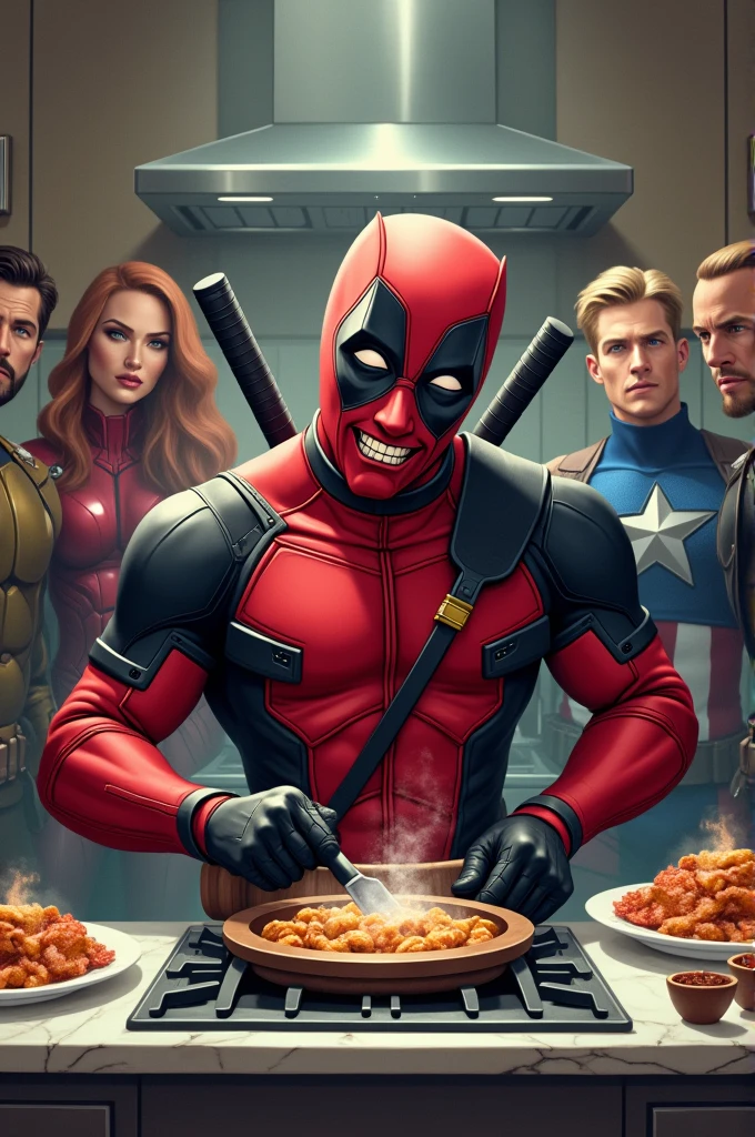 #the Lord's supper with Dead pool
#Jesus Christ
#His Disciple