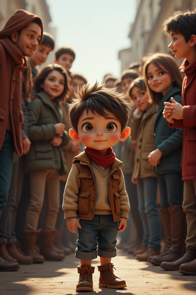 Boy ls Born With Superpower and use Teleportion power. ,realistic 