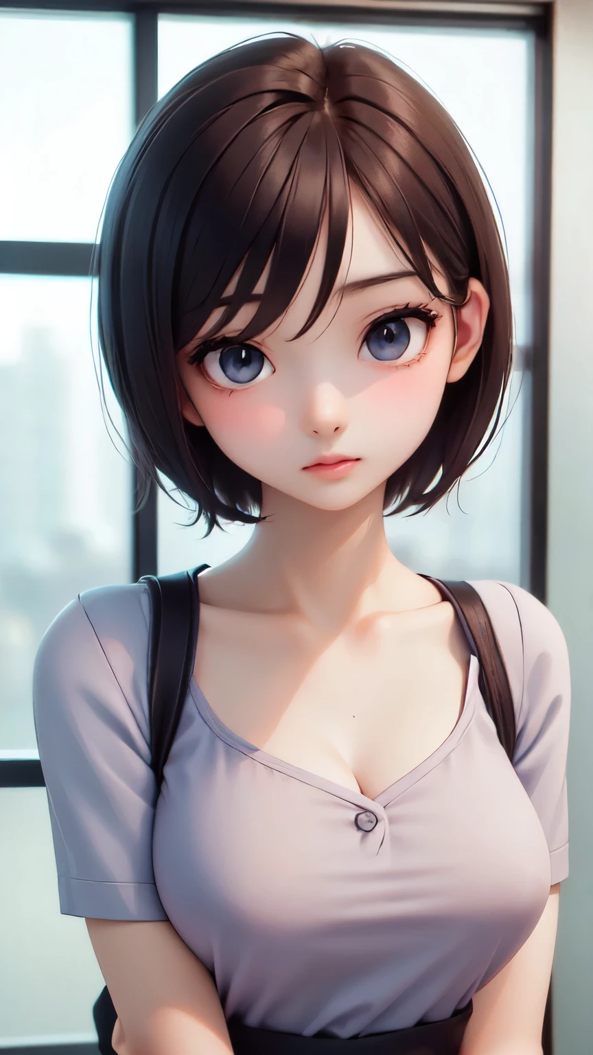 ((sfw: 1.4)), ((detailed face,  professional photography)), ((sfw, office lady, suit, extra short hair, sidelocks-hair, 1 Girl)), Ultra High Resolution, (Realistic: 1.4), RAW Photo, Best Quality, (Photorealistic Stick), Focus, Soft Light, (()), ((Japanese)), (( (young face))), (surface), (depth of field), masterpiece, (realistic), woman, bangs, ((1 girl))
