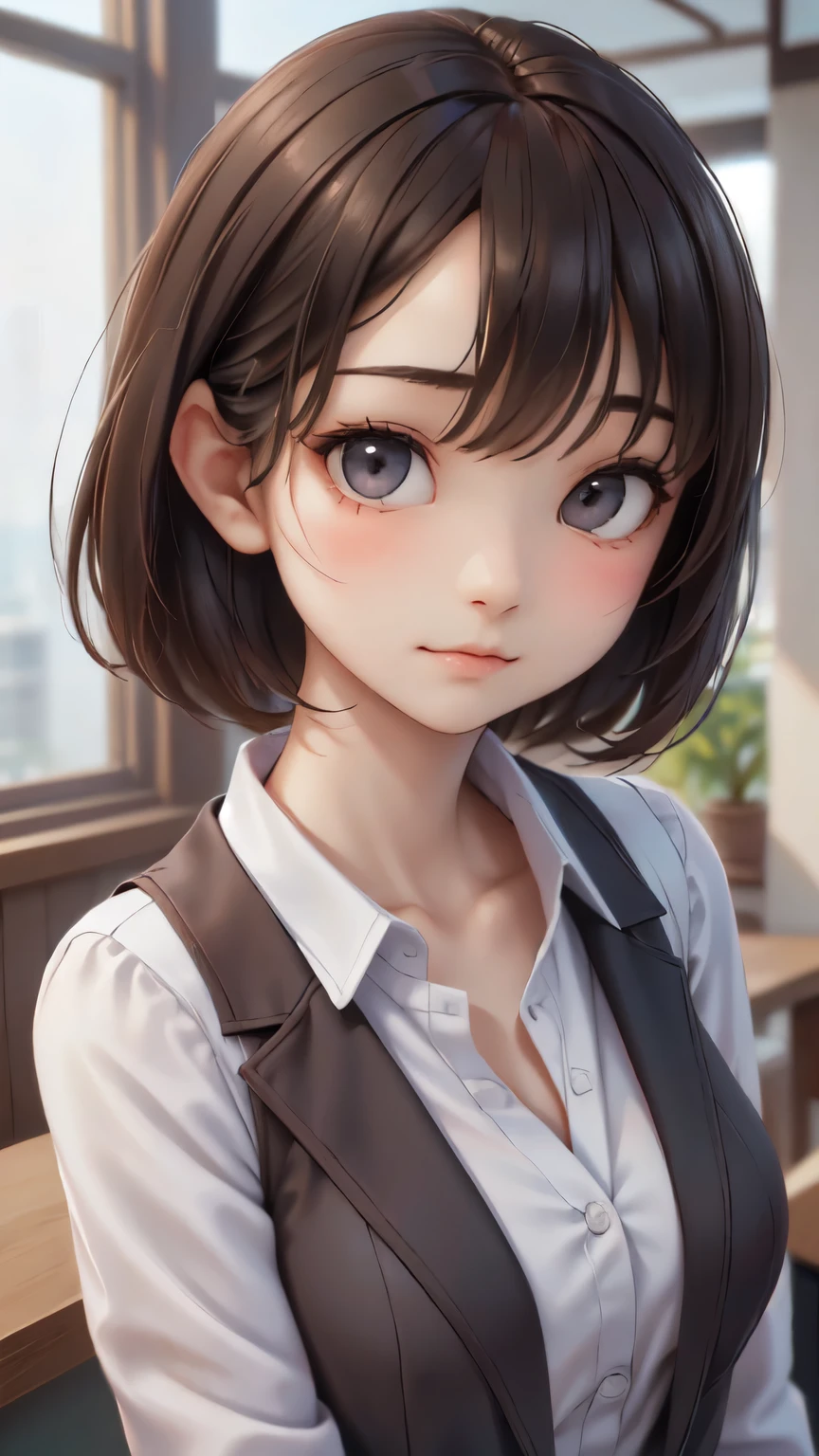 ((sfw: 1.4)), ((detailed face,  professional photography)), ((sfw, office lady, suit, extra short hair, sidelocks-hair, 1 Girl)), Ultra High Resolution, (Realistic: 1.4), RAW Photo, Best Quality, (Photorealistic Stick), Focus, Soft Light, (()), ((Japanese)), (( (young face))), (surface), (depth of field), masterpiece, (realistic), woman, bangs, ((1 girl))
