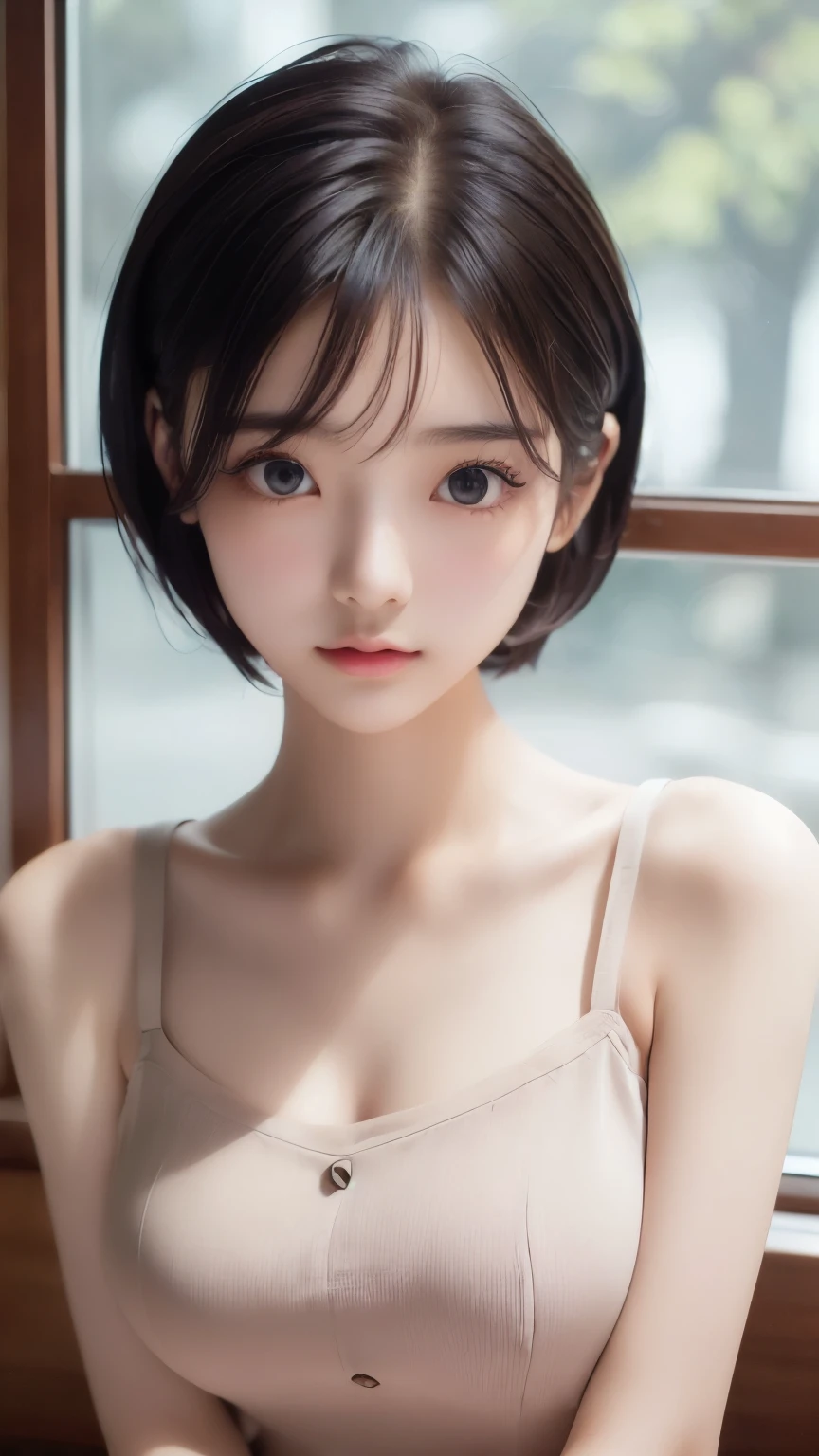 ((sfw: 1.4)), ((detailed face,  professional photography)), ((sfw, office lady, suit, extra short hair, sidelocks-hair, 1 Girl)), Ultra High Resolution, (Realistic: 1.4), RAW Photo, Best Quality, (Photorealistic Stick), Focus, Soft Light, (()), ((Japanese)), (( (young face))), (surface), (depth of field), masterpiece, (realistic), woman, bangs, ((1 girl))
