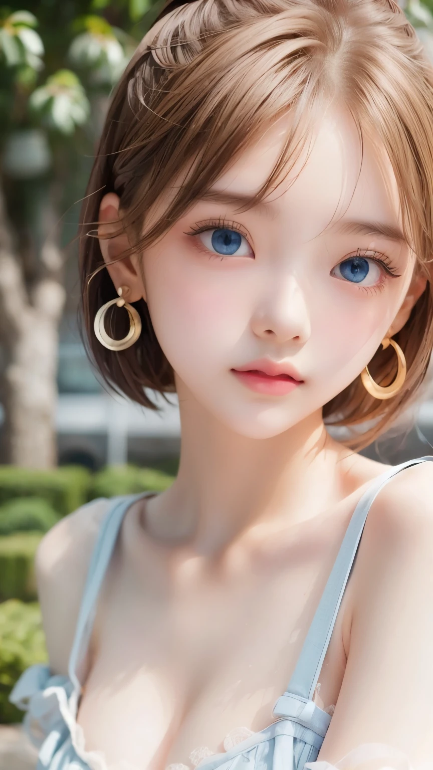 ((sfw: 1.4)), ((detailed face,  professional photography)), ((sfw, extra short hair, sidelocks-hair,  blond hair, Large, clear sky-blue eyes, earrings, 1 Girl)), Ultra High Resolution, (Realistic: 1.4), RAW Photo, Best Quality, (Photorealistic Stick), Focus, Soft Light, (()), (( (young face))), (surface), (depth of field), masterpiece, (realistic), woman, bangs, ((1 girl))
